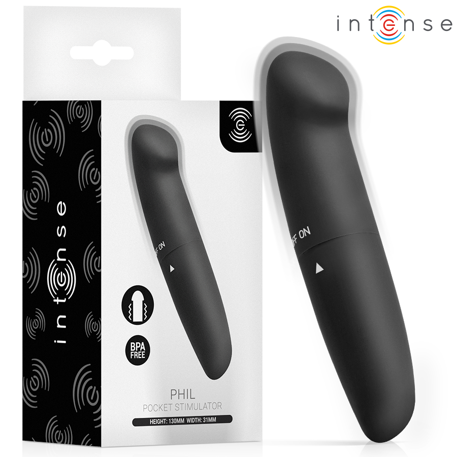 Vibratore Punto G Intense Phil — Nero