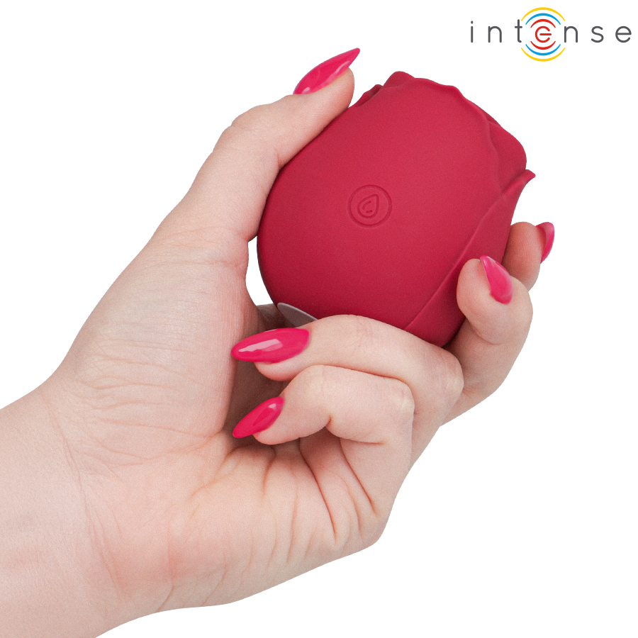 Stimolatore Clitorideo INTENSE HIGH TECH Camellia Rose by Waves — Bordeaux