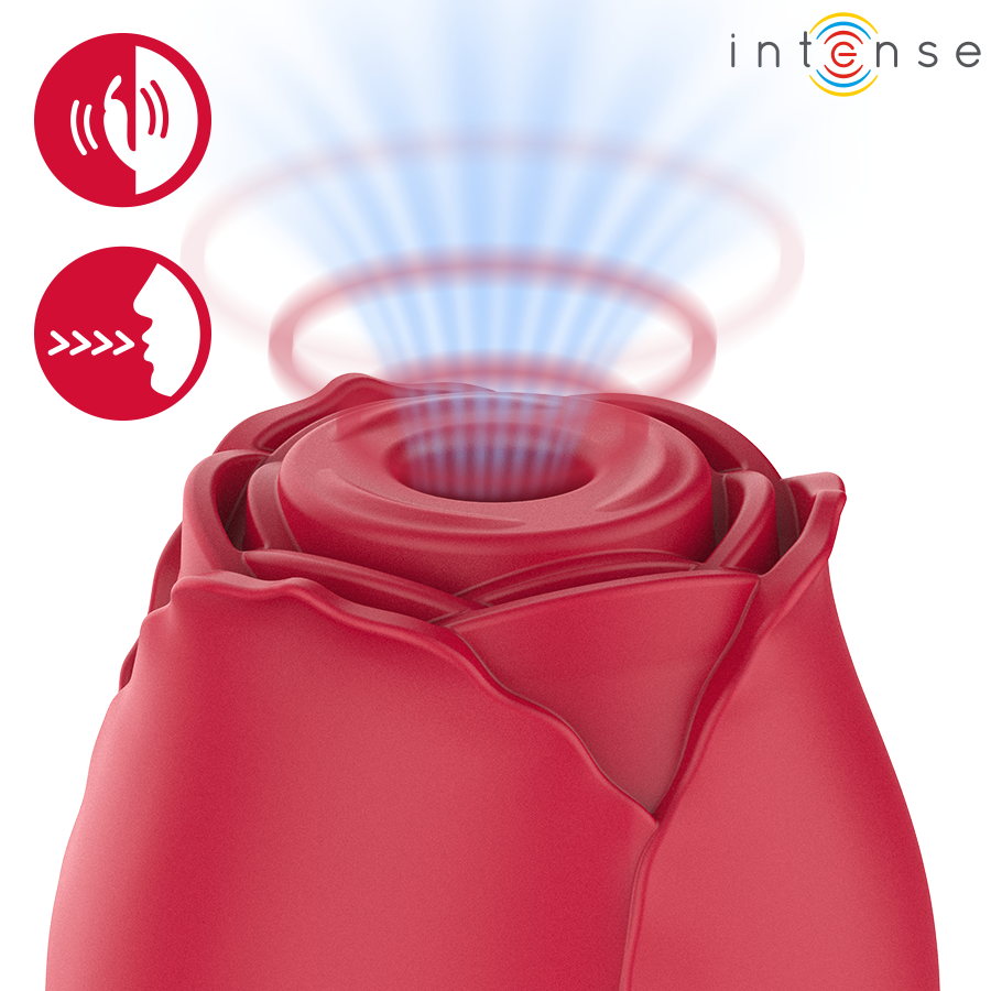 Stimolatore Clitorideo INTENSE HIGH TECH Camellia Rose by Waves — Bordeaux