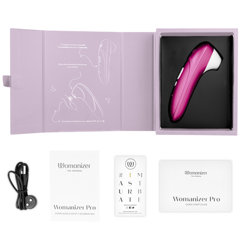 Stimolatore Clitorideo Womanizer Premium 2 Rosa — Air Pulsation