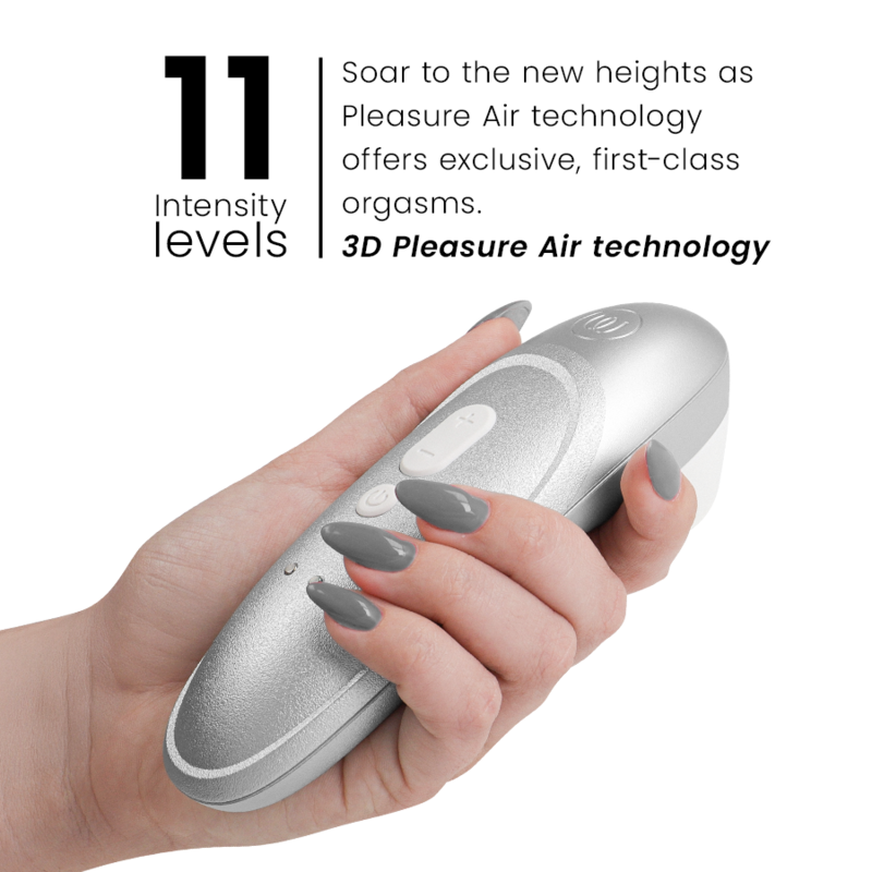 Stimolatore Clitorideo Womanizer Pro 2 Argento — Grigio