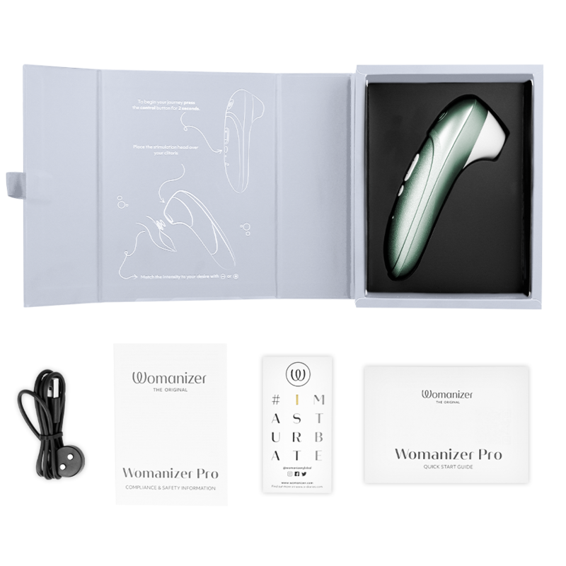 Stimolatore Clitorideo Womanizer Pro Vibrante Verde Salvia