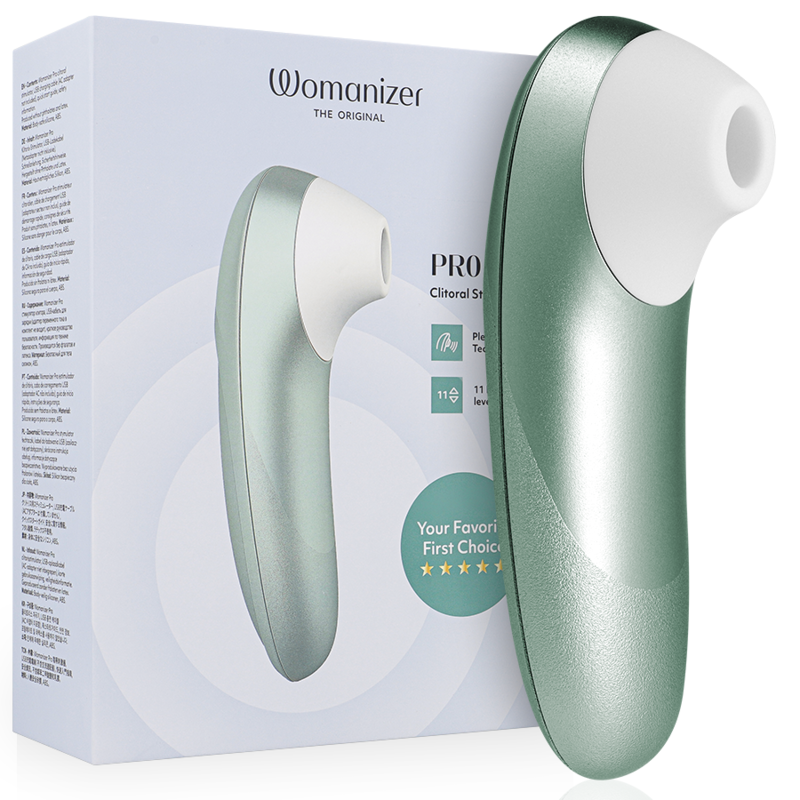 Stimolatore Clitorideo Womanizer Pro Vibrante Verde Salvia