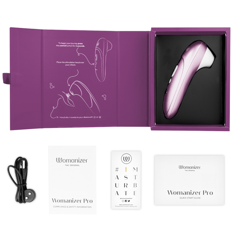 Stimolatore Clitorideo Womanizer Pro Vibrante Lilla