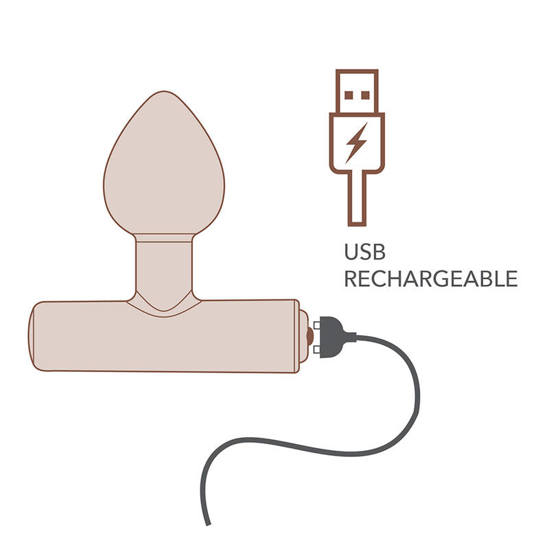Vibratore Anale Rocks-Off Mini Bacchetta 16 Funzioni — Rosa Peonia