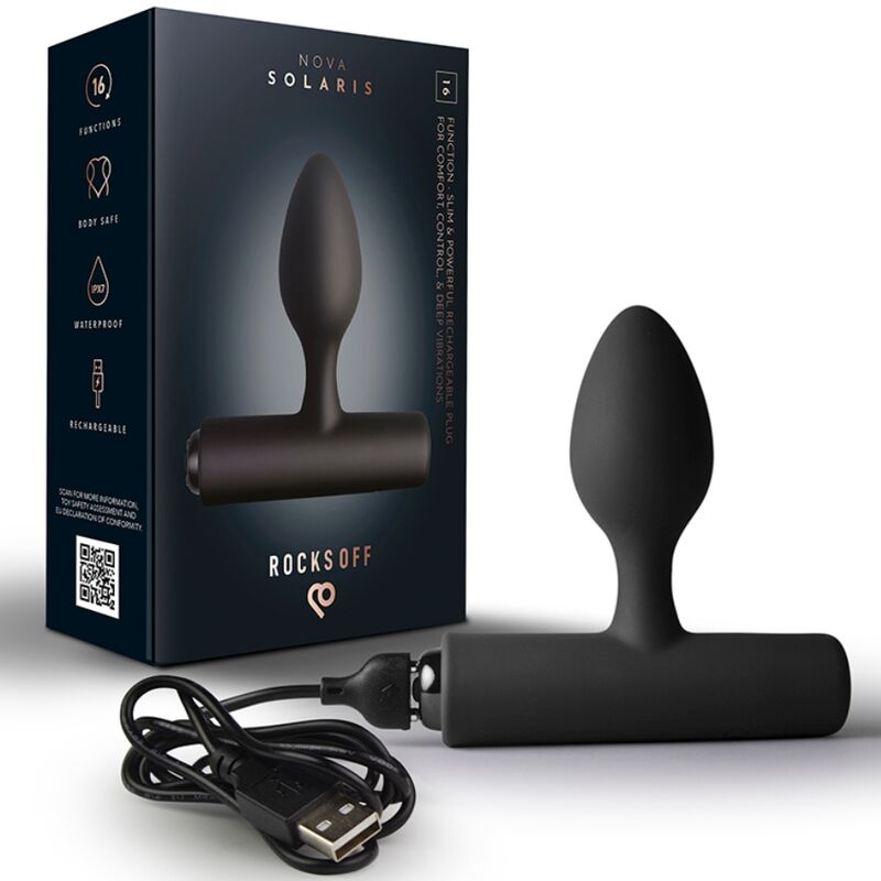 Vibratore ROCKS-OFF Mini Bacchetta 16 Funzioni — Rosa Peonia