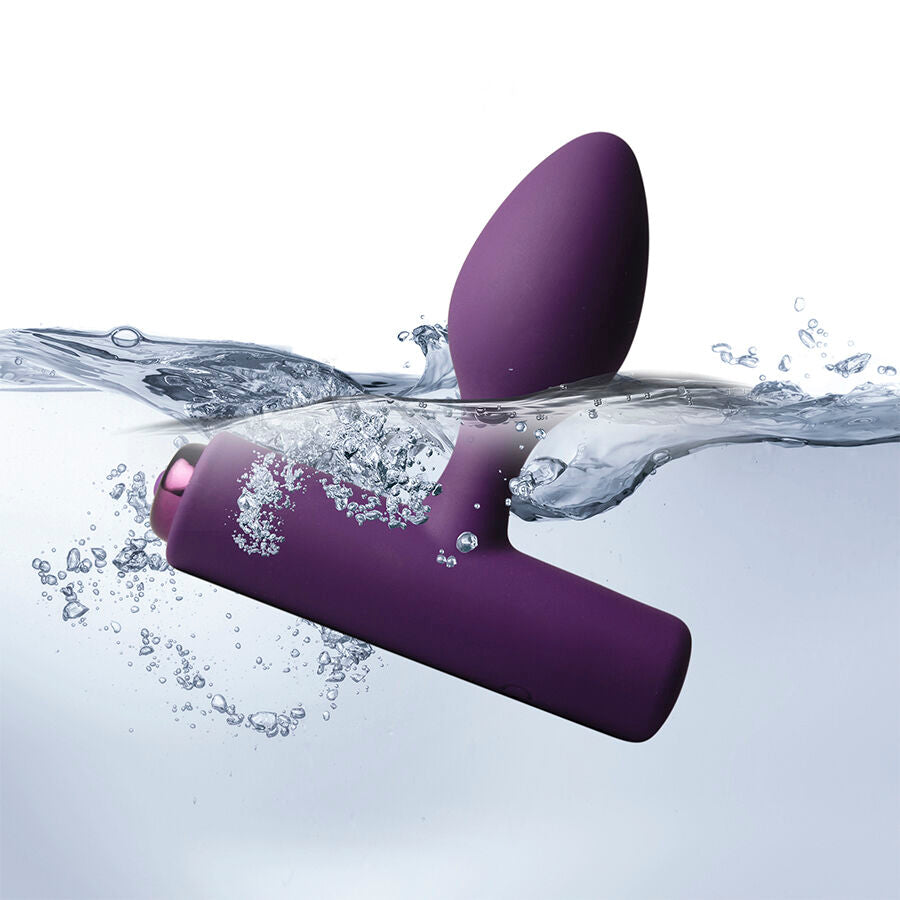 Vibratore Anale Rocks-Off Mini Bacchetta 16 Funzioni — Rosa Peonia