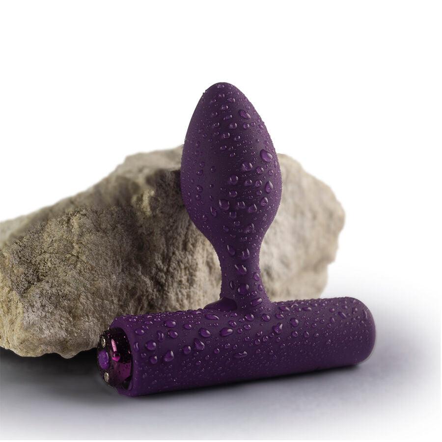 Vibratore Anale Rocks-Off Mini Bacchetta 16 Funzioni — Rosa Peonia