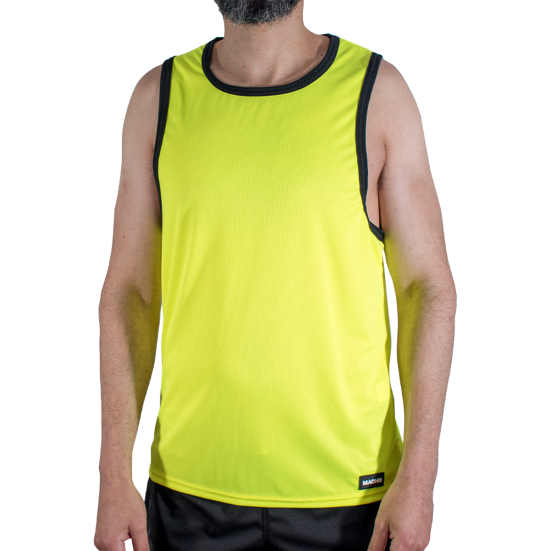 Maglietta da Palestra MACHO UNDERWEAR CMV001 — Gialla S/M