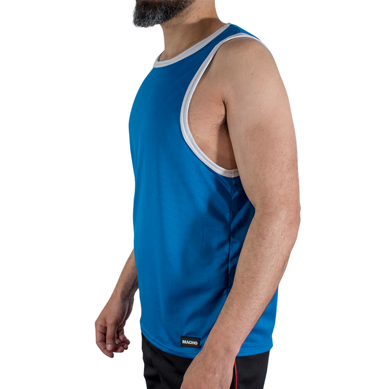 Maglietta Sportiva MACHO UNDERWEAR CMV002 — Blu L/XL