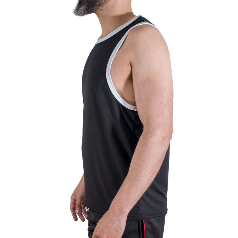 Maglietta da Palestra MACHO UNDERWEAR CMV004 — Nera S/M