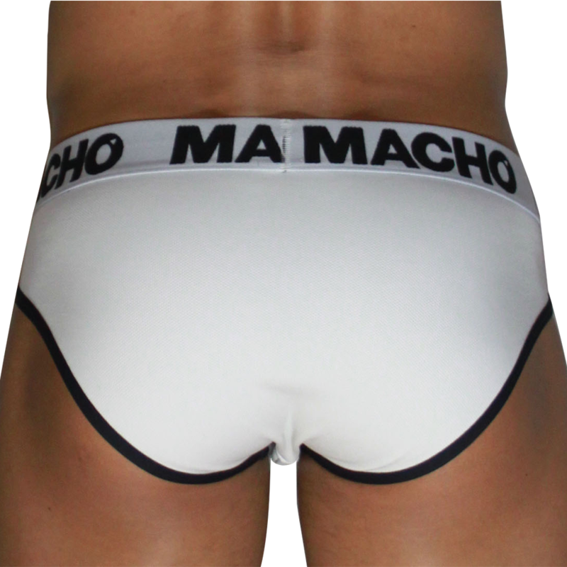 Slip Uomo Macho Underwear MCH006 Classic — Bianco e Nero S