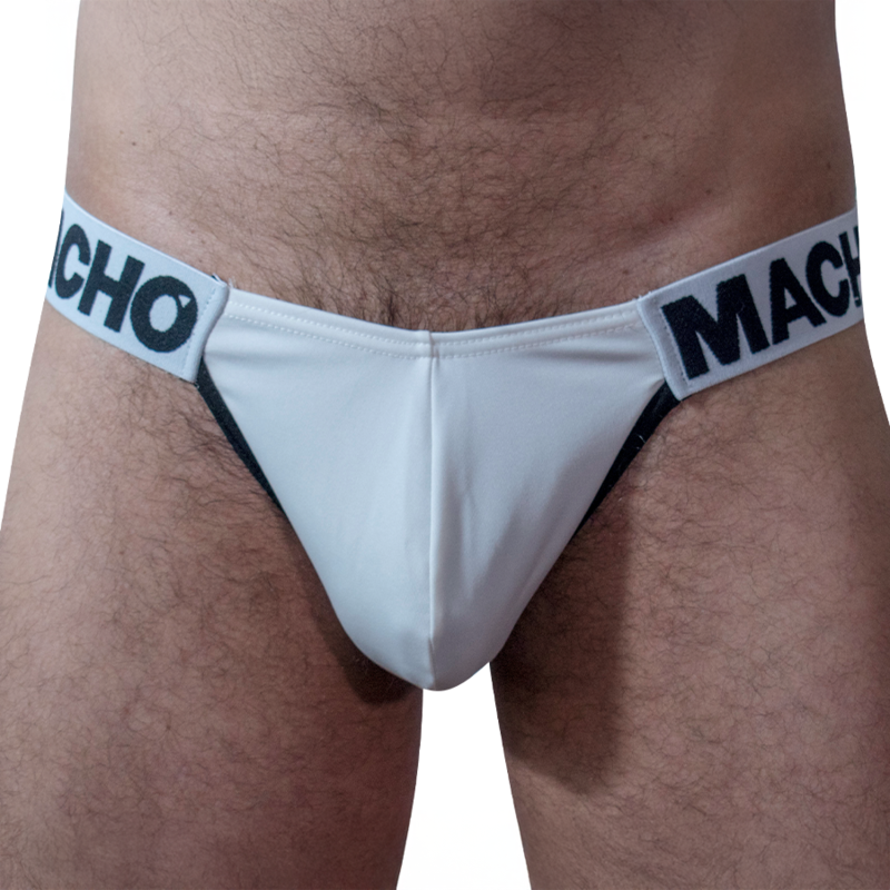 Slip Uomo Macho Underwear MCH009 Side Cut — Bianco