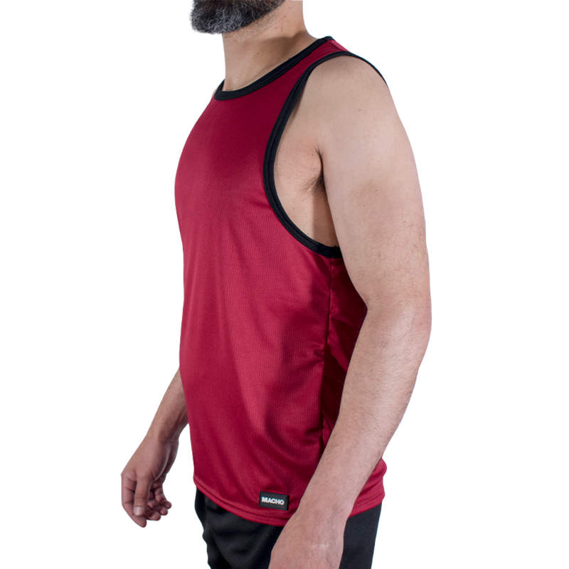Maglietta da Palestra MACHO UNDERWEAR CMV003 — Marrone L/XL