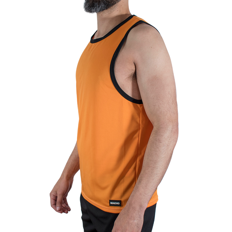 Maglietta Palestra MACHO UNDERWEAR CMV005 — Arancione L/XL