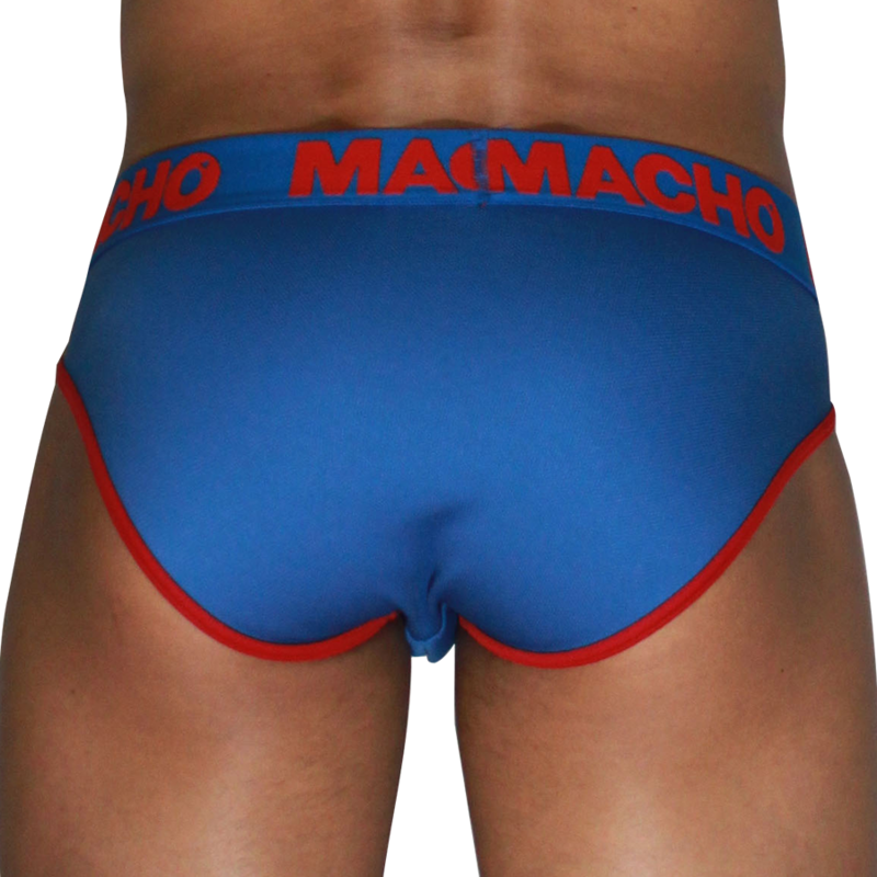 Slip Uomo MACHO UNDERWEAR MCH005 Classic — Blu + Rosso