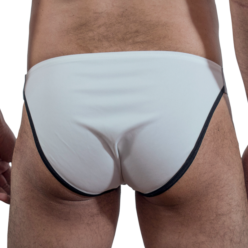 Slip Uomo MACHO UNDERWEAR MCH009 Side — Bianco