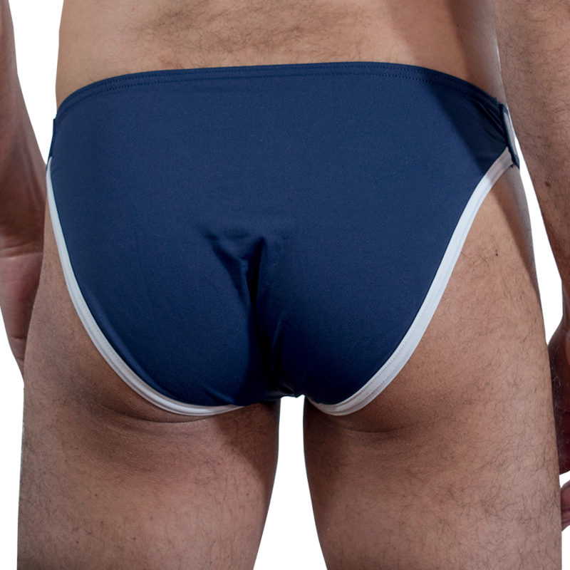Slip Macho Underwear MCH011 Lacci Laterali — Blu Scuro L