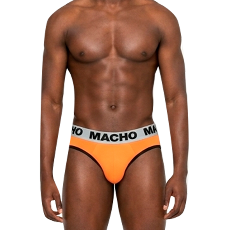 Slip Uomo Macho Underwear MCH012 Push-Up — Arancione