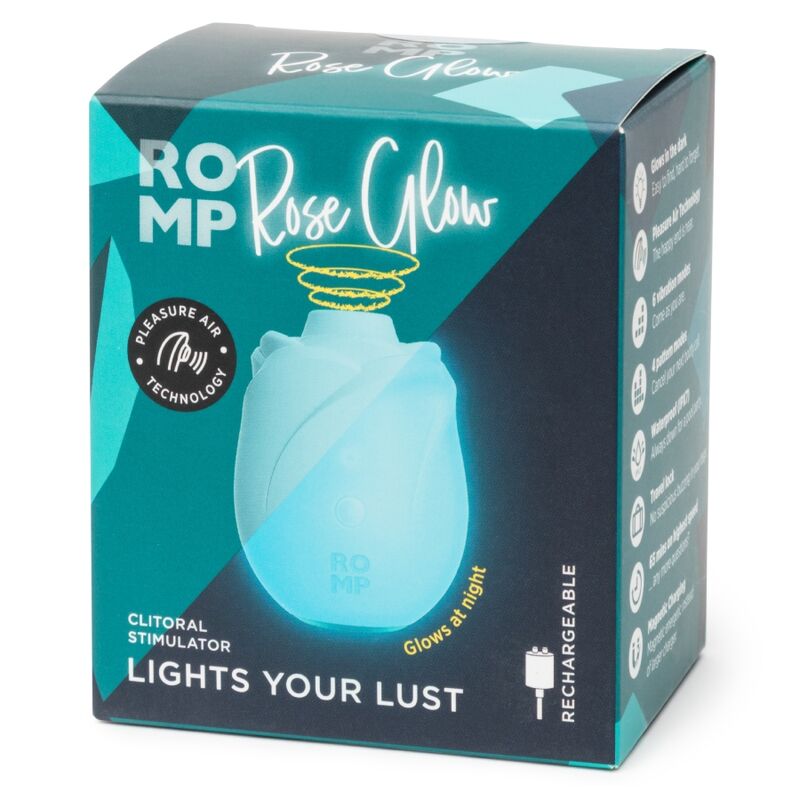 Stimolatore Clitorideo ROMP Rose Glow — Rosa Luminoso