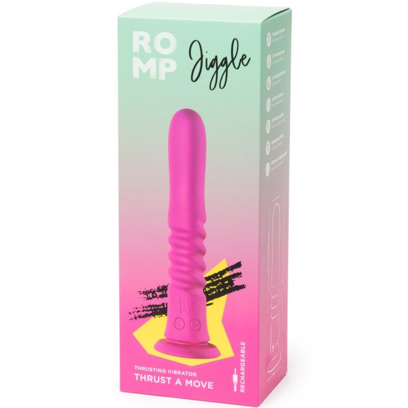 Vibratore Punto G ROMP Jiggle — Rosa Cosmico