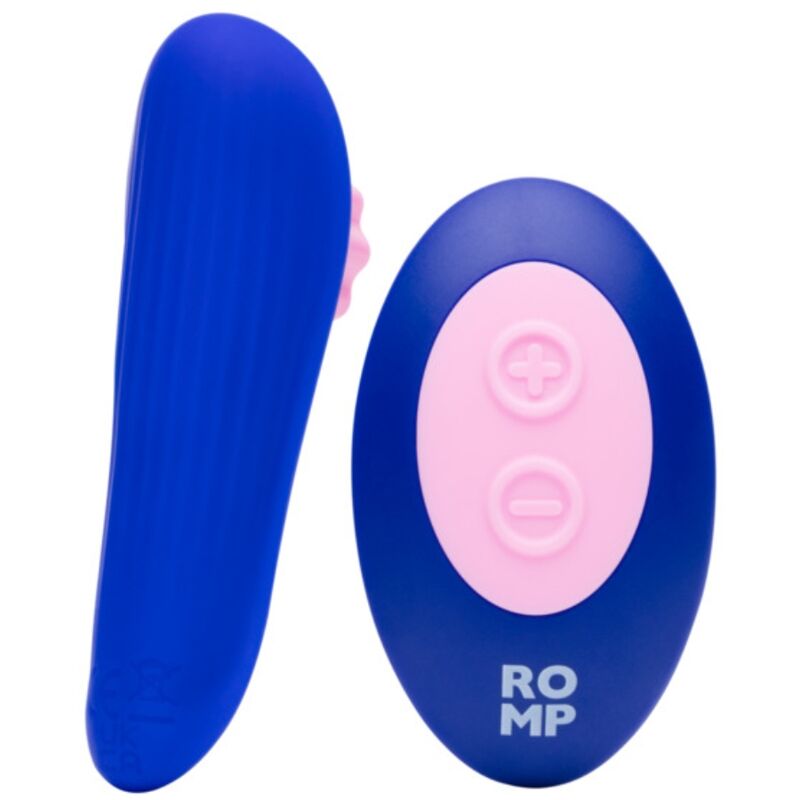 Stimolatore Clitorideo ROMP Party Telecomandato — Silicone Blu