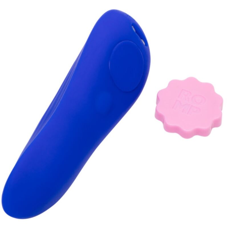 Stimolatore Clitorideo ROMP Party Telecomandato — Silicone Blu