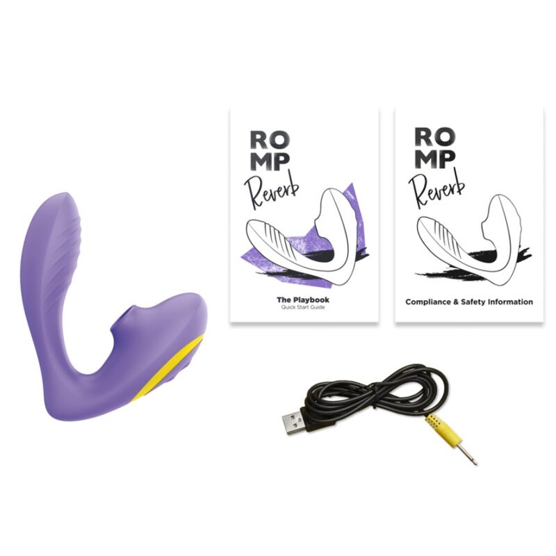 Stimolatore Punto G Romp Reverb Viola — Vibrazione e Aspirazione