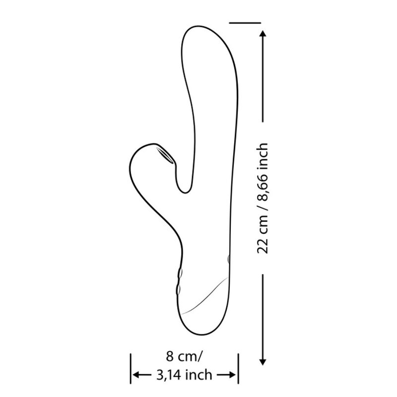 Vibratore Clitorideo ROMP Pulse Rabbit — Blu
