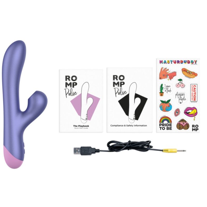 Vibratore Clitorideo ROMP Pulse Rabbit — Blu