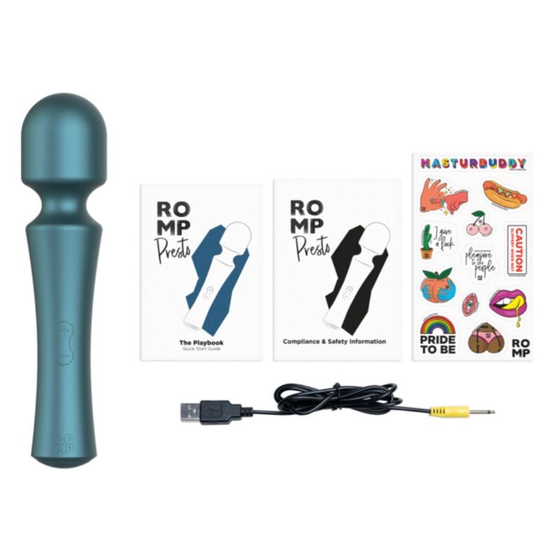 Vibratore Bacchetta ROMP Presto Testina Flessibile — Verde