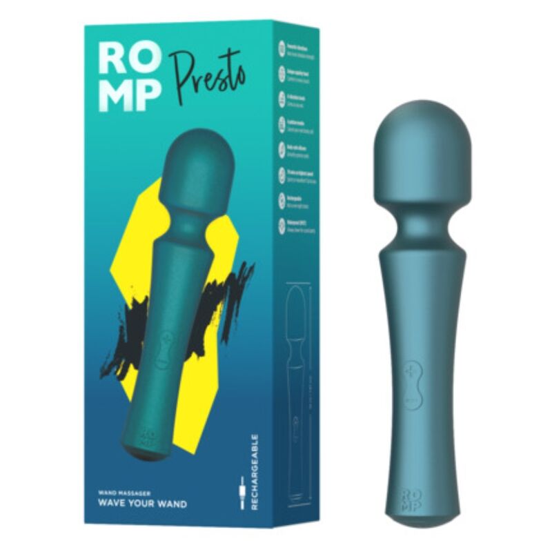 Vibratore Bacchetta ROMP Presto Testina Flessibile — Verde