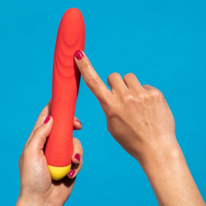 Vibratore Punto G ROMP Hype Rosso — Silicone Medicale