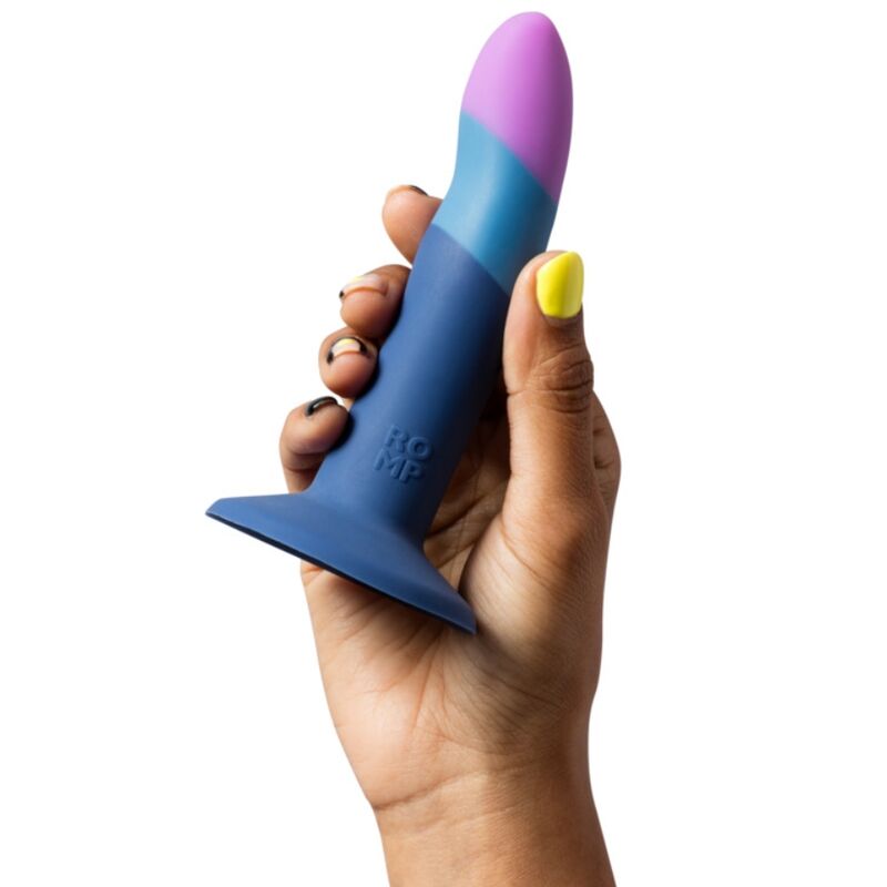 Dildo Romp Piccolo Ventosa Tricolore — 14 cm