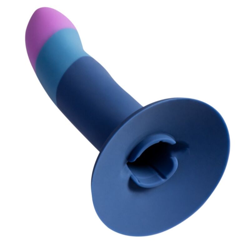 Kit Arnés y Dildo ROMP Tricolor Ventosa 14cm — Multiuso