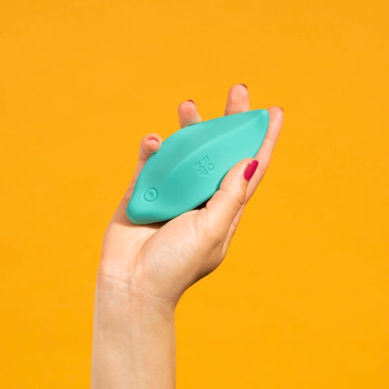 Stimolatore Clitorideo ROMP Wave Ergonomico — Verde Acqua