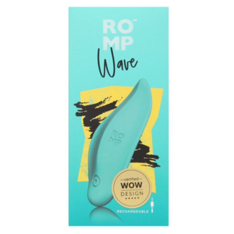 Stimolatore Clitorideo ROMP Wave Ergonomico — Verde Acqua