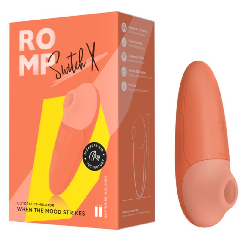 Stimolatore Clitorideo ROMP Switch 6 Livelli — Arancione