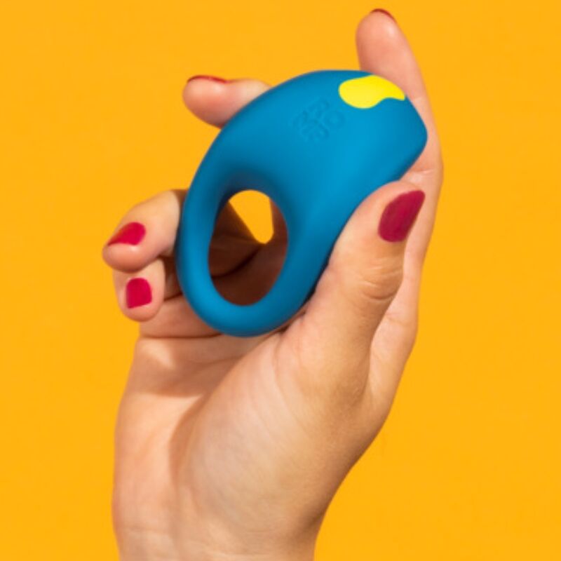 Anello Pene ROMP Juke Vibrante Clitorideo — Silicone Trasparente