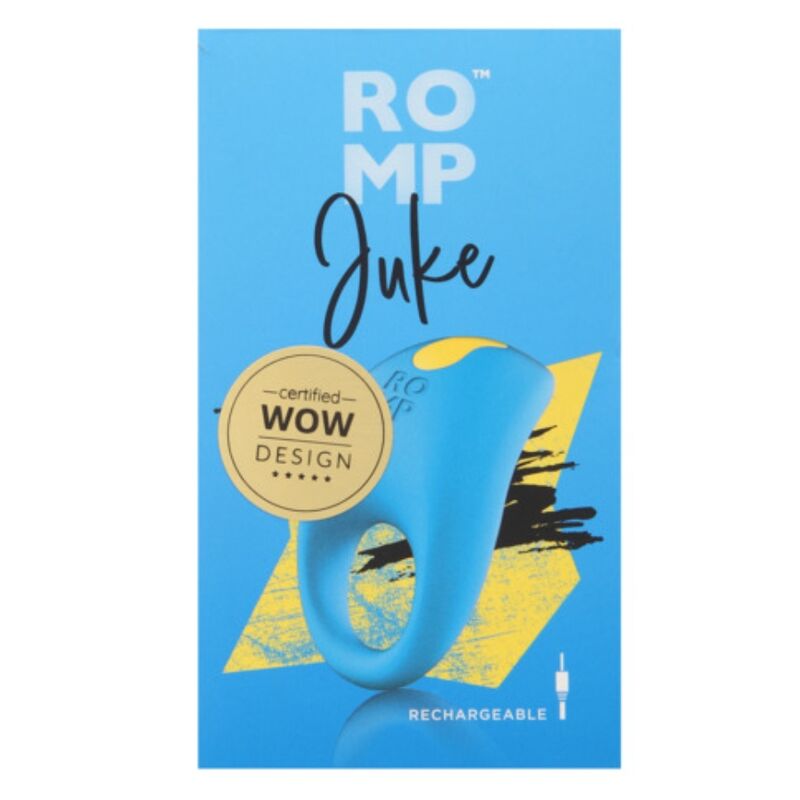 Anello Pene ROMP Juke Vibrante Clitorideo — Silicone Trasparente