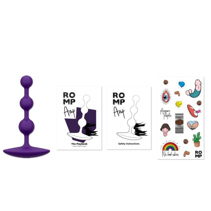 Perline Analisi ROMP Amp Silicone Flessibile Viola — 135mm