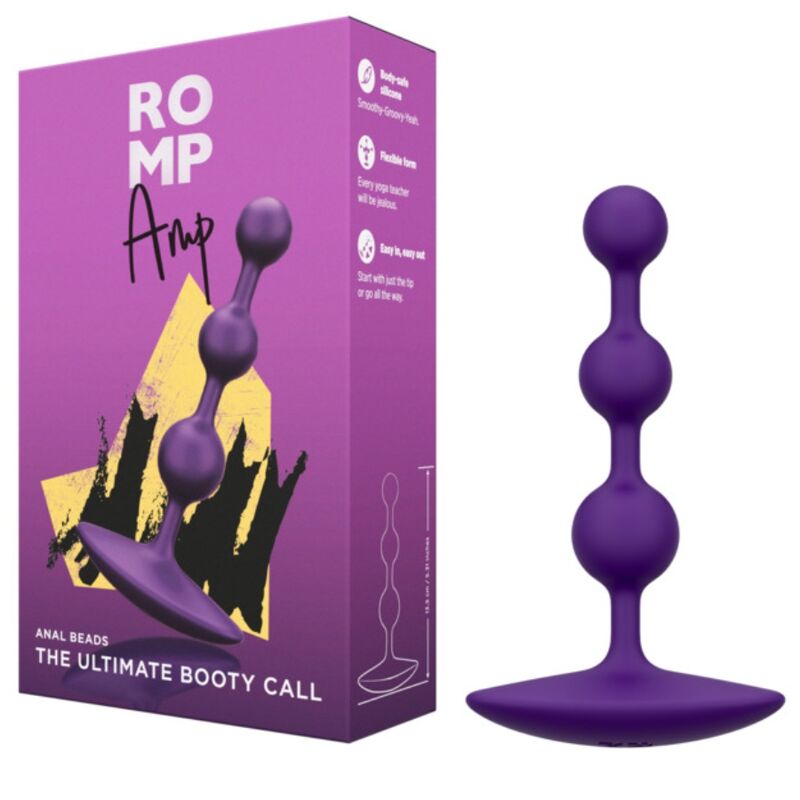 Perline Analisi ROMP Amp Silicone Flessibile Viola — 135mm