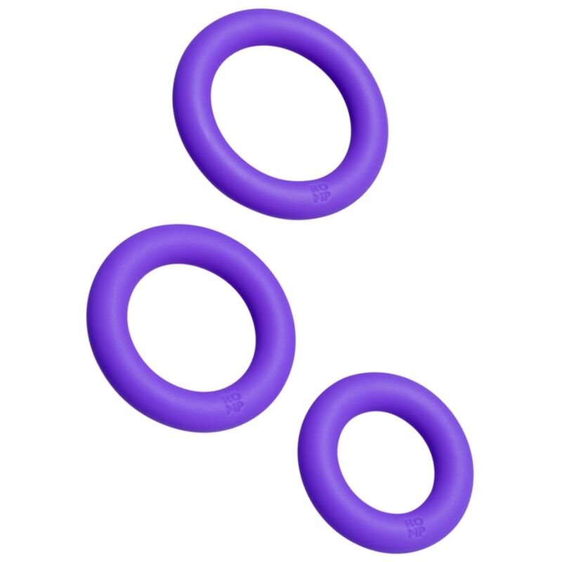 Anelli Pene ROMP Remix Trio Set 3pz Silicone Viola — Viola