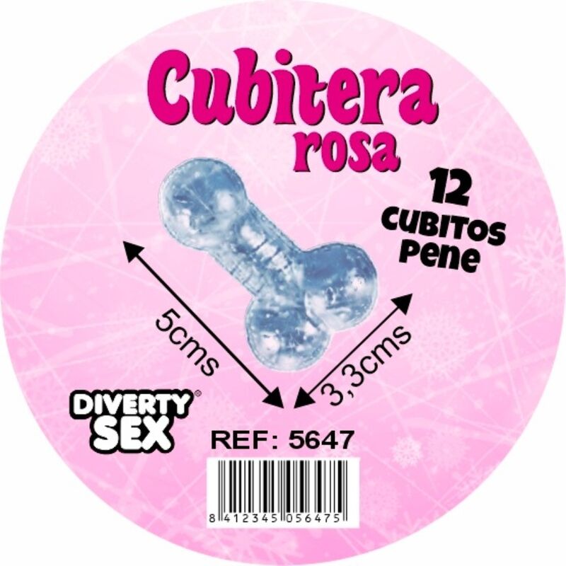 Stampo Ghiaccio DIABLO PICANTE Pene 12pz — Rosa