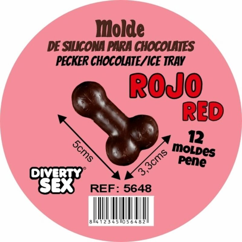 Stampo Silicone Diablo Picante 12 Peni — Rosso