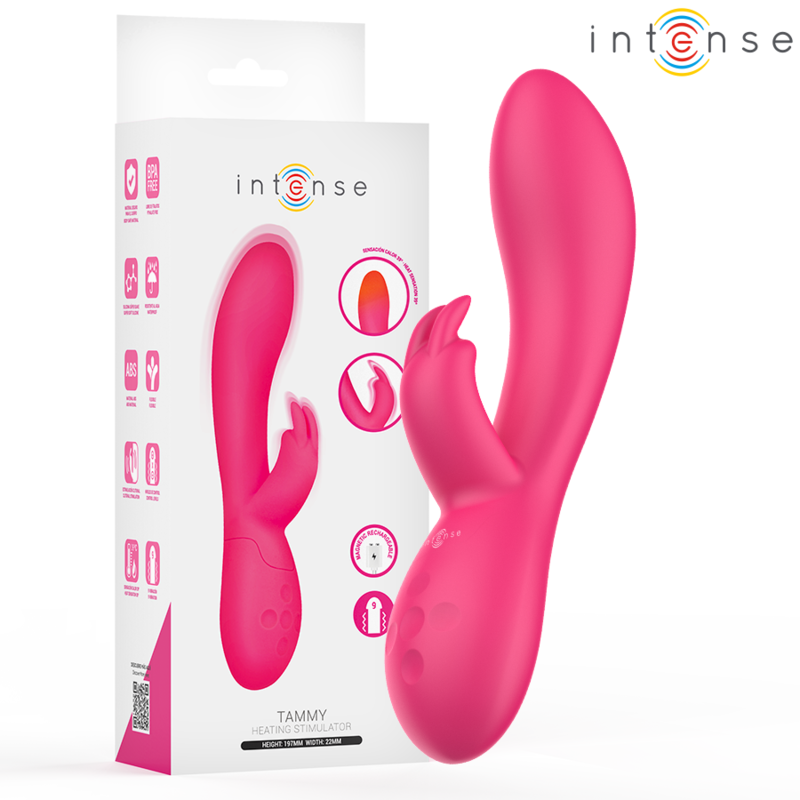 Vibratore Rabbit INTENSE Tammy Rabbit con Calore — Rosa