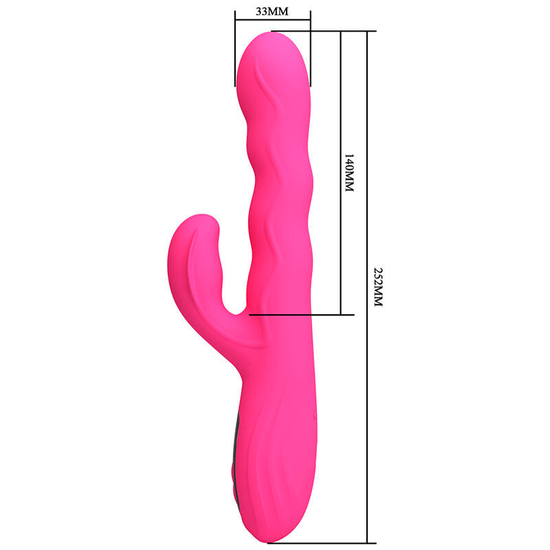 Vibratore Coniglio Pretty Love Multifunzione Invernale — Rosa
