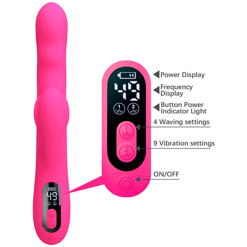 Vibratore Coniglio Pretty Love Multifunzione Invernale — Rosa
