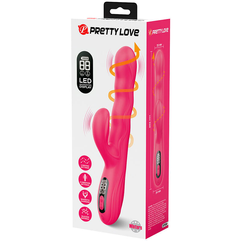 Vibratore Coniglio Pretty Love Multifunzione Invernale — Rosa