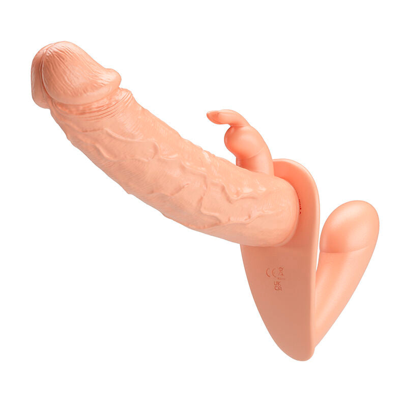 Strap-on Doppio Baile Charlotte Hollow — Carne e Nero